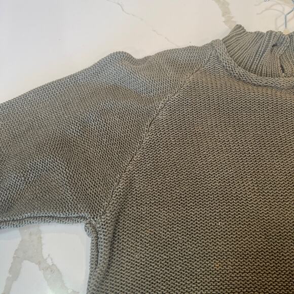 Vtg Gap Sweater Cotton Ramie Blend Mens Womens Medium Green - Picture 9 of 11